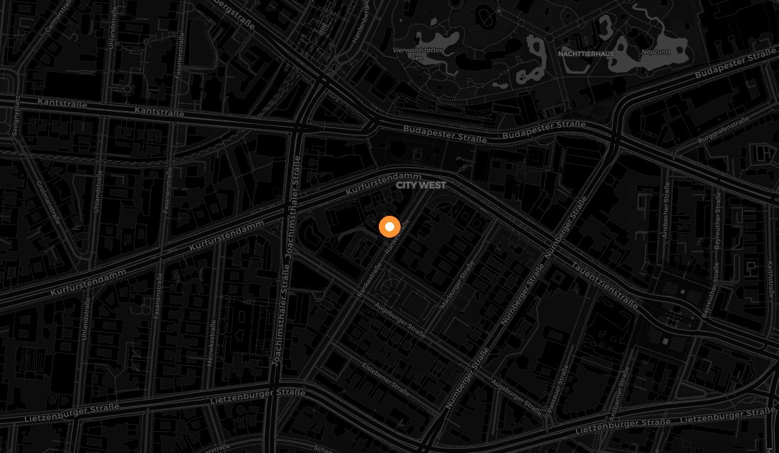 Karte: GECCO Bar, Rankestra&szlig;e 3, 10789 Berlin &ndash; City West, nahe Kurf&uuml;rstendamm
